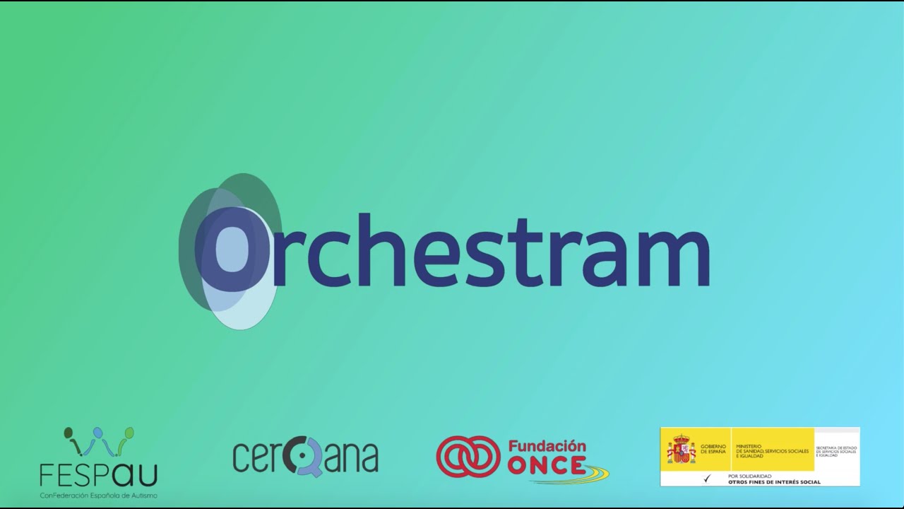 Logo ORCHESTRAM con desarrolladores y financiadores de la apliación